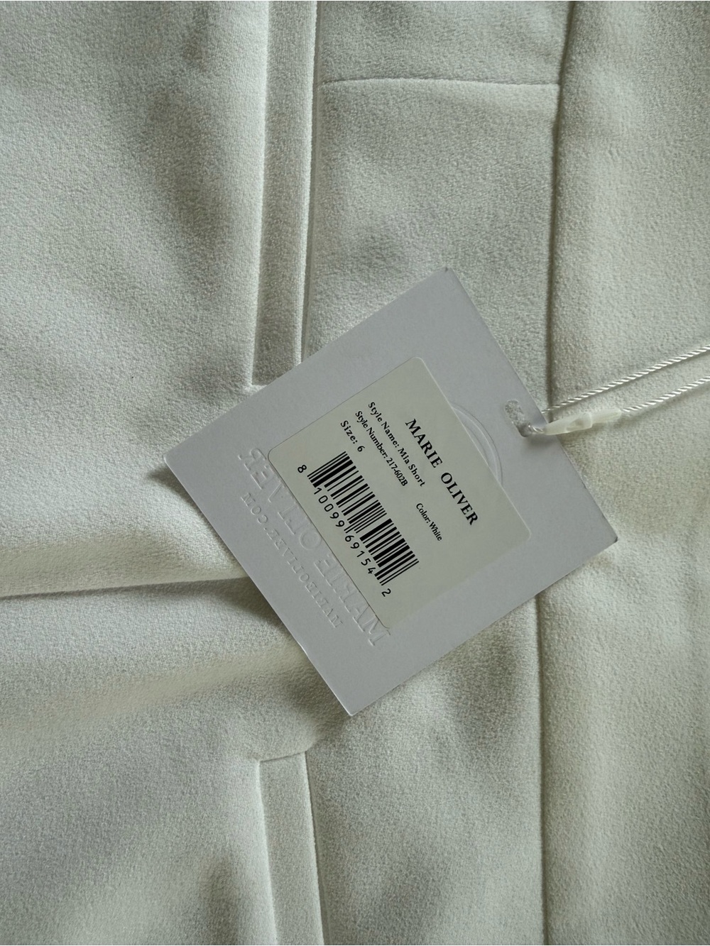 Marie Oliver women's white shorts, size 6, brand new with tags, originally $128 - Picture 4 of 4